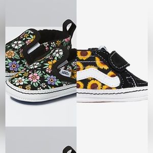 Vans Sk8- Hi Club& Slip on V Crib bundle nwt size 1 crib shoe